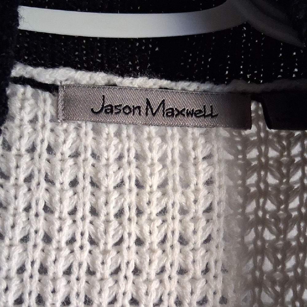 Jason Maxwell Black and White Cardigan